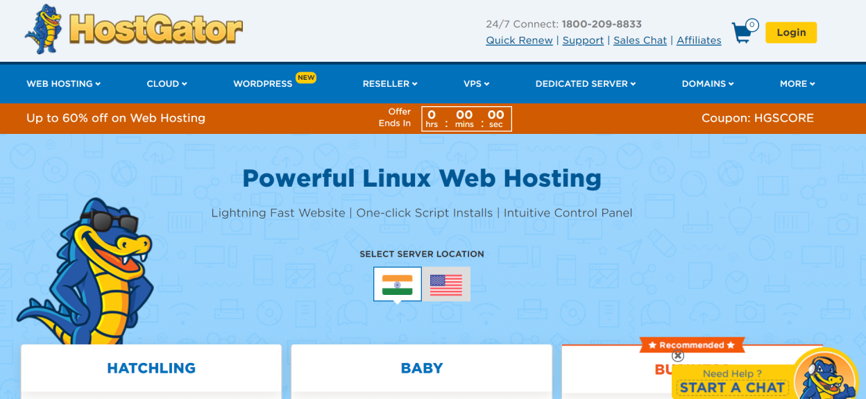How To Buy Shared Web Hosting (Linux) from Hostgator?